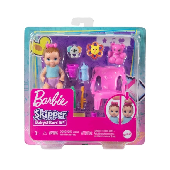 Barbie Skipper Babysitter First Tooth Baby Doll And Accessories - Picture 6 of 6